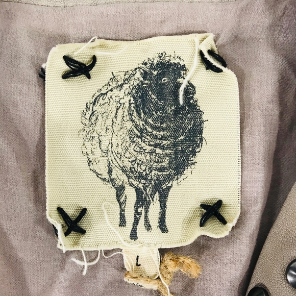 Black Sheep Women’s Studded Jacket Moto Style Tan - Picture 3 of 8